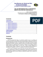 U N C P: ¿Se Superaran Las Deficiencias de La Gestión de Mantenimiento en Nyrstar Coricancha?