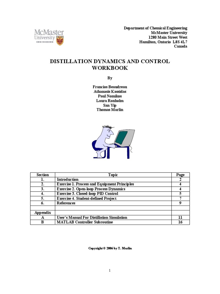 Distillation Dynamics and Control Workbook 2006 PDF | PDF | Technology ...