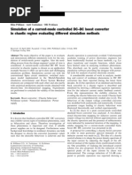 Download Simulation of a current-mode controlled DCDC boost converterin chaotic regime evaluating different simulation methods by Mahir Asif Shadman SN142149262 doc pdf