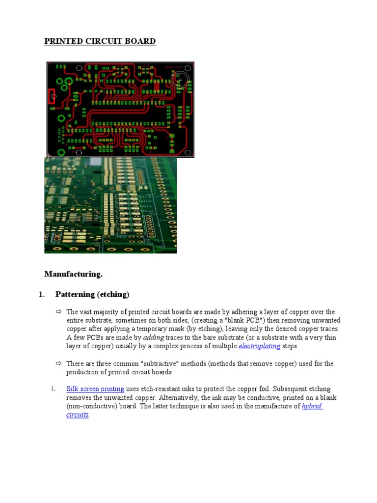 Printed Circuit Board PDF Printed Circuit Board Electromagnetism