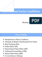 International Parity Conditions: Reading: Chapter 4