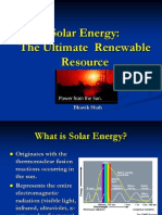 Solar Energy--The Ultimate Renewable Resource