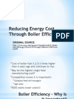 Reducing Energy Cost Through Boiler Efficiency