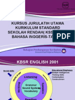 Kursus Jurulatih Utama Kurikulum Standard Sekolah Rendah (KSSR) 2011 Bahasa Inggeris-Tahun 2