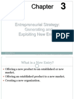 Entrepreneurial Strategy, Generating and Exploiting New Entries