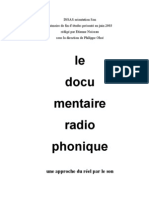 Le Documentaire Radiophonique