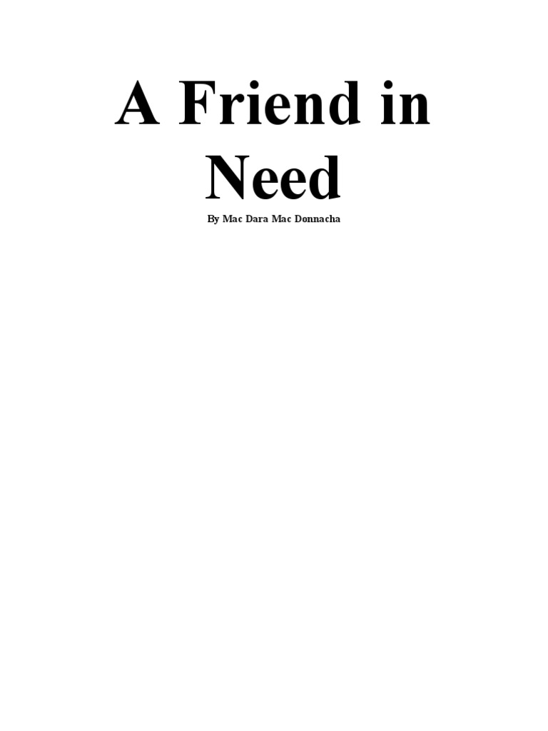 A Friend in Need | PDF | Nature