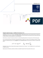 Organic Spectroscopy Lectures 5-8 Outline and Resources