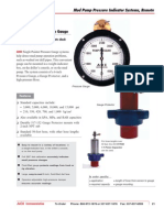 Mud Pump Pressure Indicator Systems, Remote: Pressure Gauge, A Gauge Protector, and A Hose