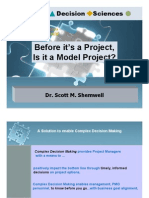 Before It's a Project, is It a Model Project?