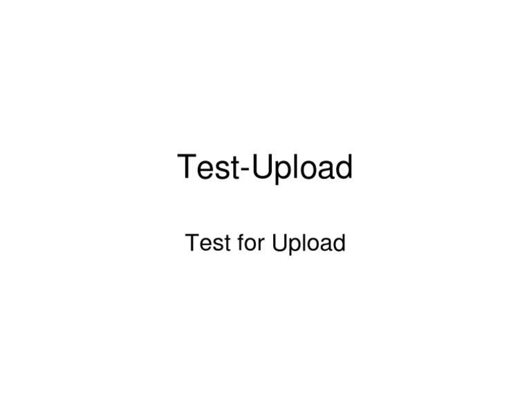Test Upload | PDF