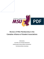 Canadian Alliance of Students Association Review