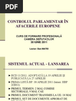 Prezentare Controlul Parlametar in Afacerile Europene