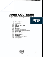 John Coltrane Improvised Saxophone Solos