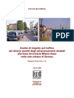 Analisi Di Impatto Sul Traffico Interramento/Sottopassi