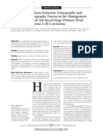 Role of Pet for Hn Scc