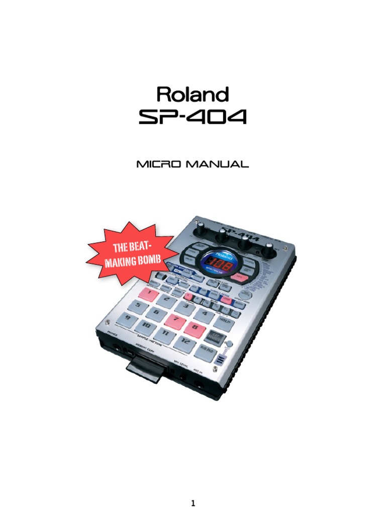 SP-404 Micro Manual Eng | Flash Memory (20 views)