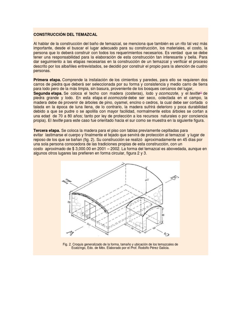 Construcción Del Temazcal | PDF | Plantas | Naturaleza