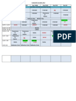 Grade 1rb Timetable 2012-2013