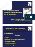 Vortrag Motivation im Anfangsunterricht 2005