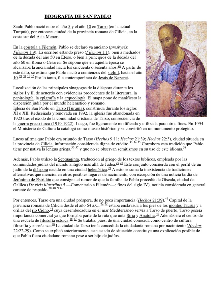 Biografia de San Pablo Pablo - 1587734653