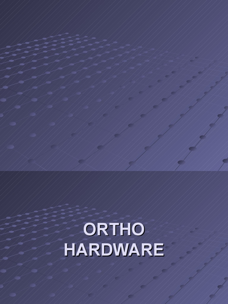 Orthopedic Hardware PDF