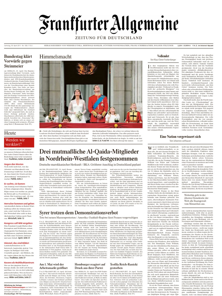 Frankfurter Allgemeine Zeitung 20110430