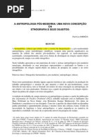 A Antropologia pós moderna