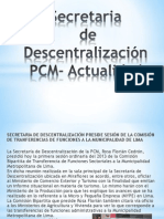 Secretaria de Descentralizacion - PCM . - Actual
