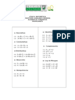 Algebra de Conjuntos Propiedades