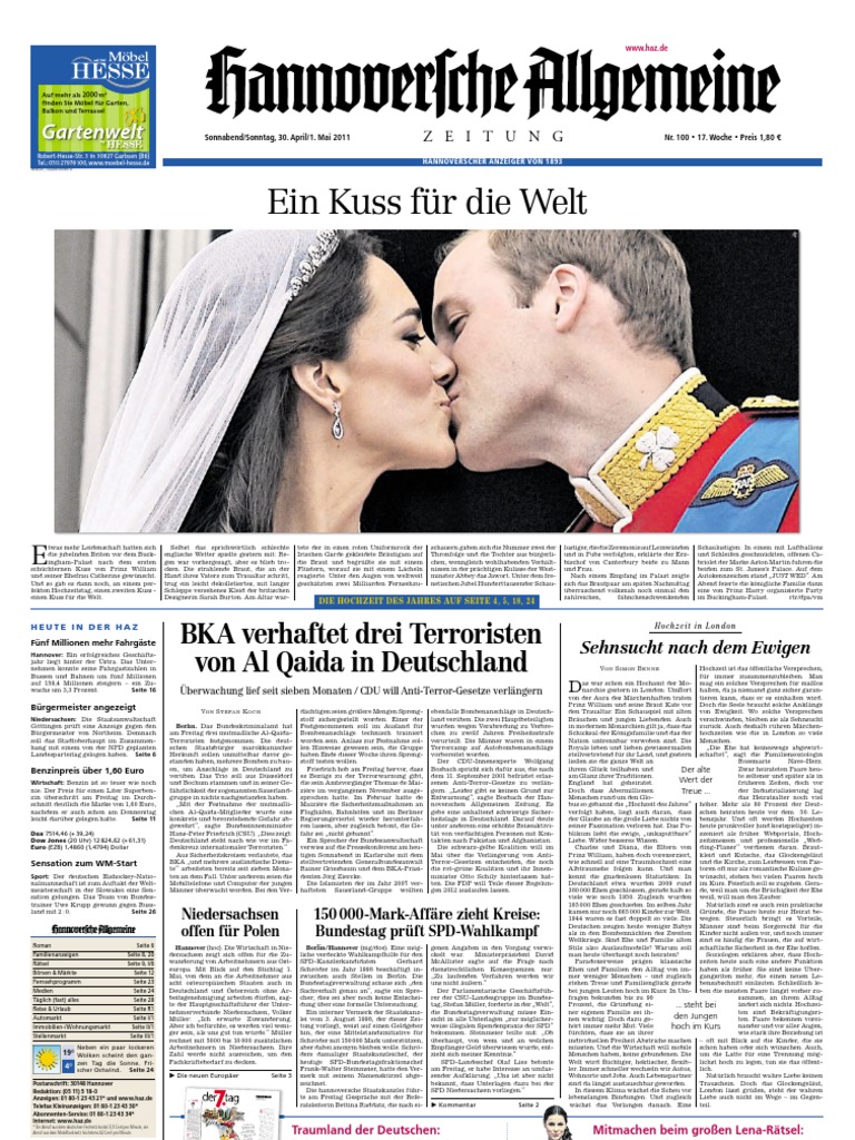 Hannoversche Allgemeine Zeitung 20110430
