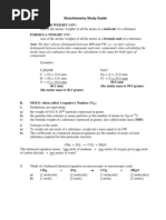 Stoichiometrystudyguide