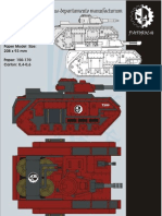 DevilDog Tank 40K PaperCraft