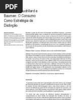 o consumo como estrategia de distinção