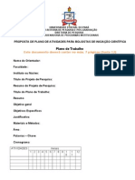 Plano de Trabalho: Este Documento Deverá Conter No Máx. 7 Páginas (Fonte 12)