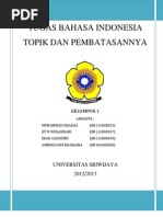 Download TOPIK DAN PEMBATASANNYAdocx by Diah Augustin Nemesisio SN142301227 doc pdf