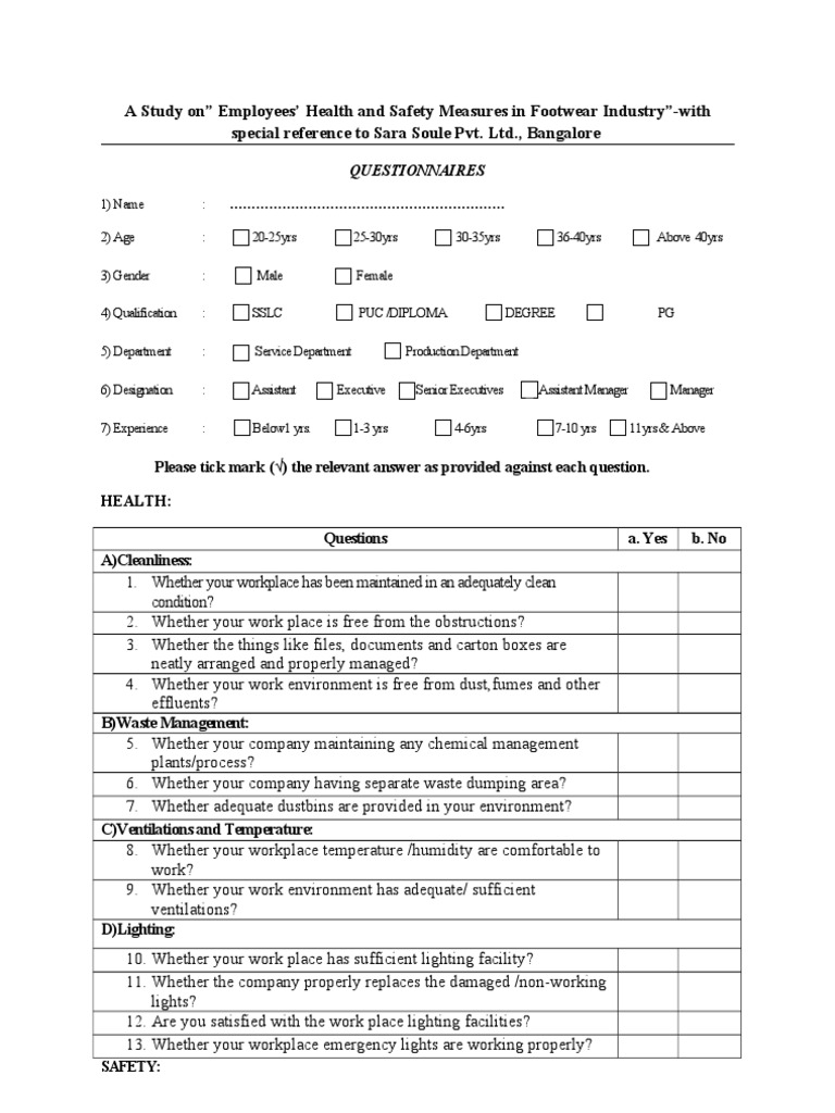 Safety Questioner | PDF | Safety | Occupational Safety And Health