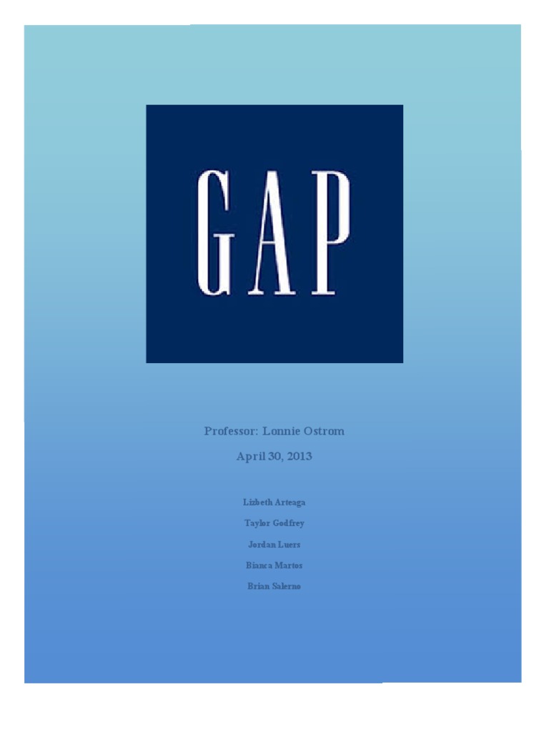 Gap Report Final Edition PDF Gap Inc. Retail