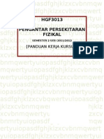 PANDUAN KERJA KURSUS HGF3013 PJJ Sem 2 Sesi 2011-2012