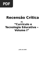 Currículo e Tecnologia Educativa