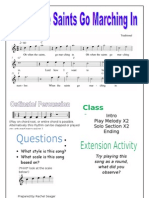 Class Arrangement: Intro Play Melody X2 Solo Section X2 Ending