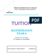 Mathematics Year 6: Sekolah Kebangsaan Bakap