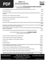 Population and Settlement Geography Regional Planning
