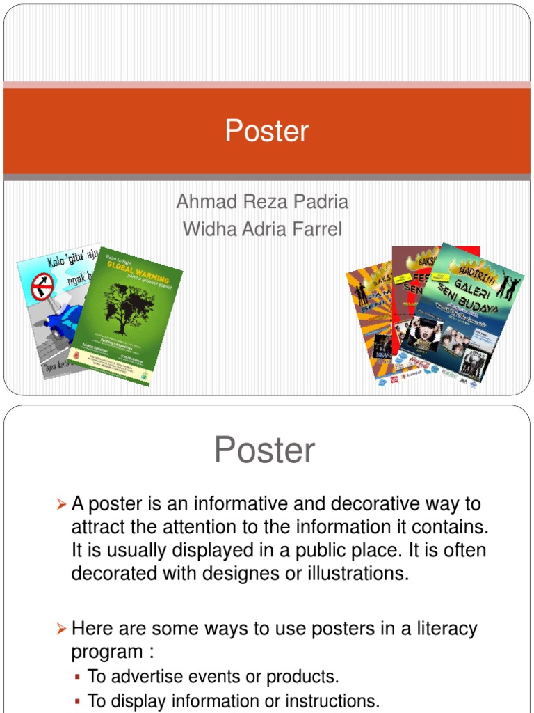 Poster: Ahmad Reza Padria Widha Adria Farrel | PDF | Poster ...