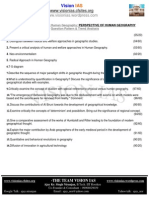 Ias Main Geography Perspective of Human Geography Question Pattern