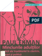 Minciunile Adultilor Paul Ekman