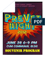 Souvenir Program PreVet Night June 28, 2012
