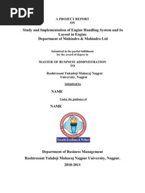 Cover Page Design For Project Reports