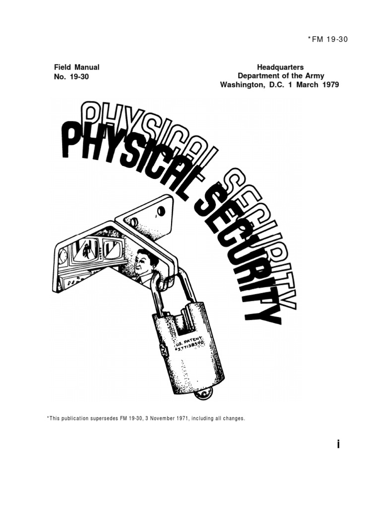 FM 19-30 - Physical Security | Threat (Computer) | Vulnerability (Computing)