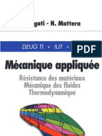 (Livre) Mécanique Appliquée - Résistance des Matériaux, Mécanique des Fluides, Thermodynamique (D